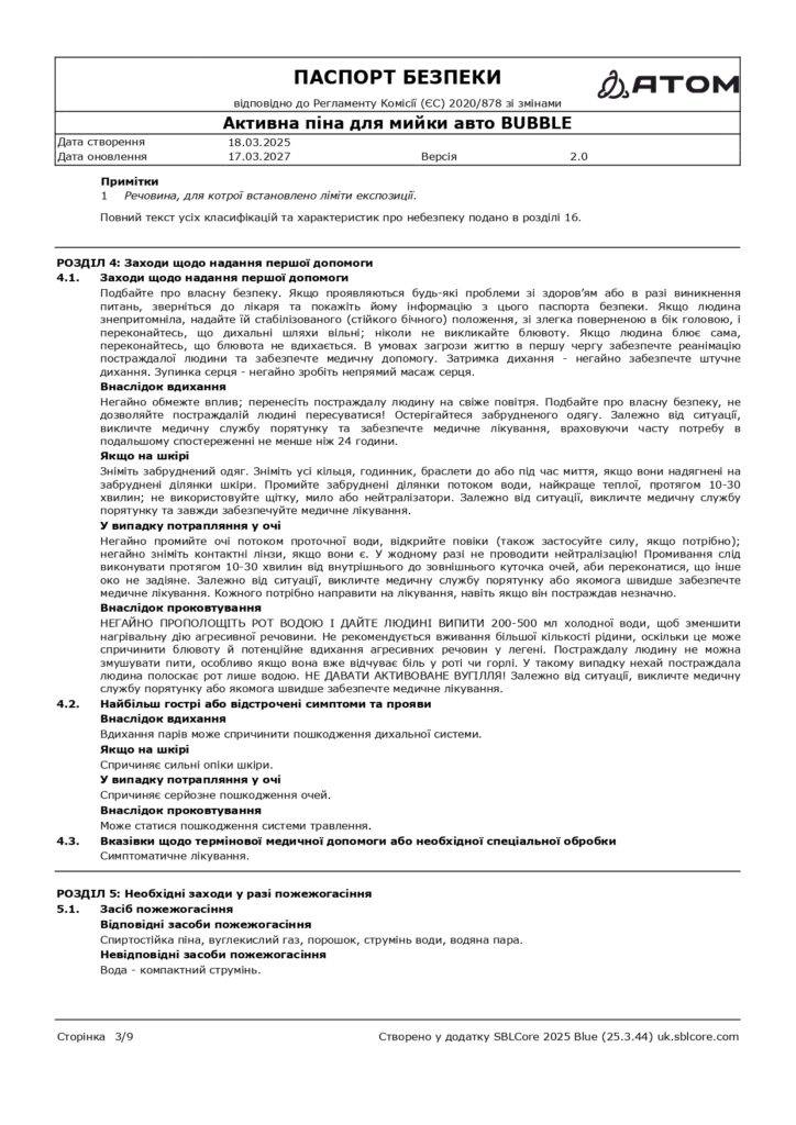 SDS Aktyvna pina dlia myyky avto BUBBLE page 0003 1