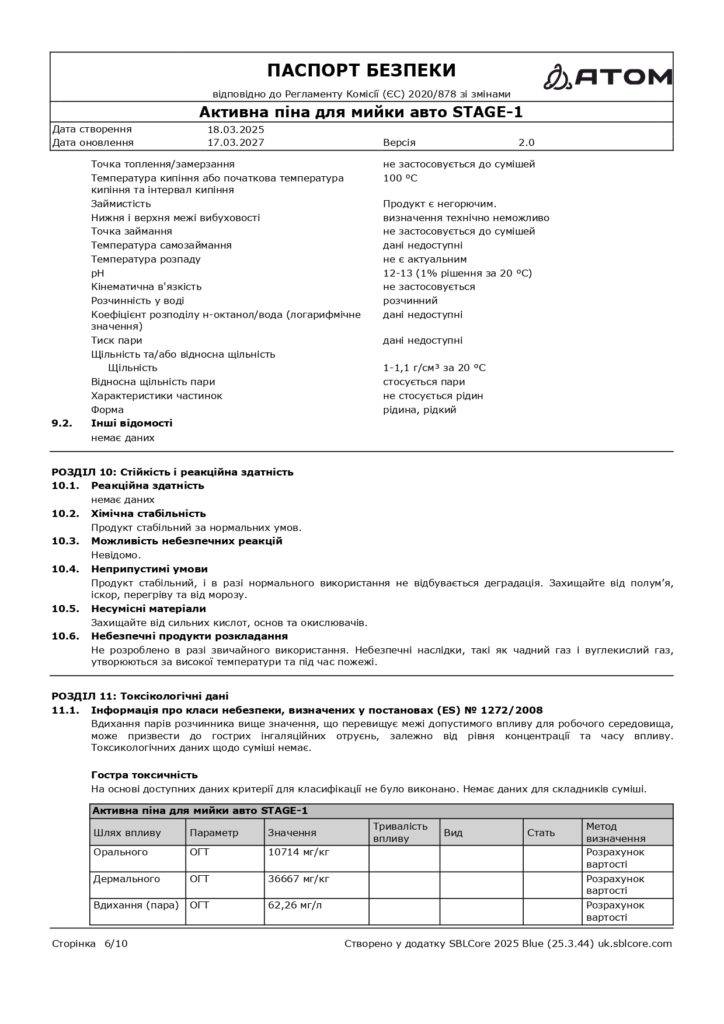 SDS Aktyvna pina dlia myyky avto STAGE 1 page 0006 1