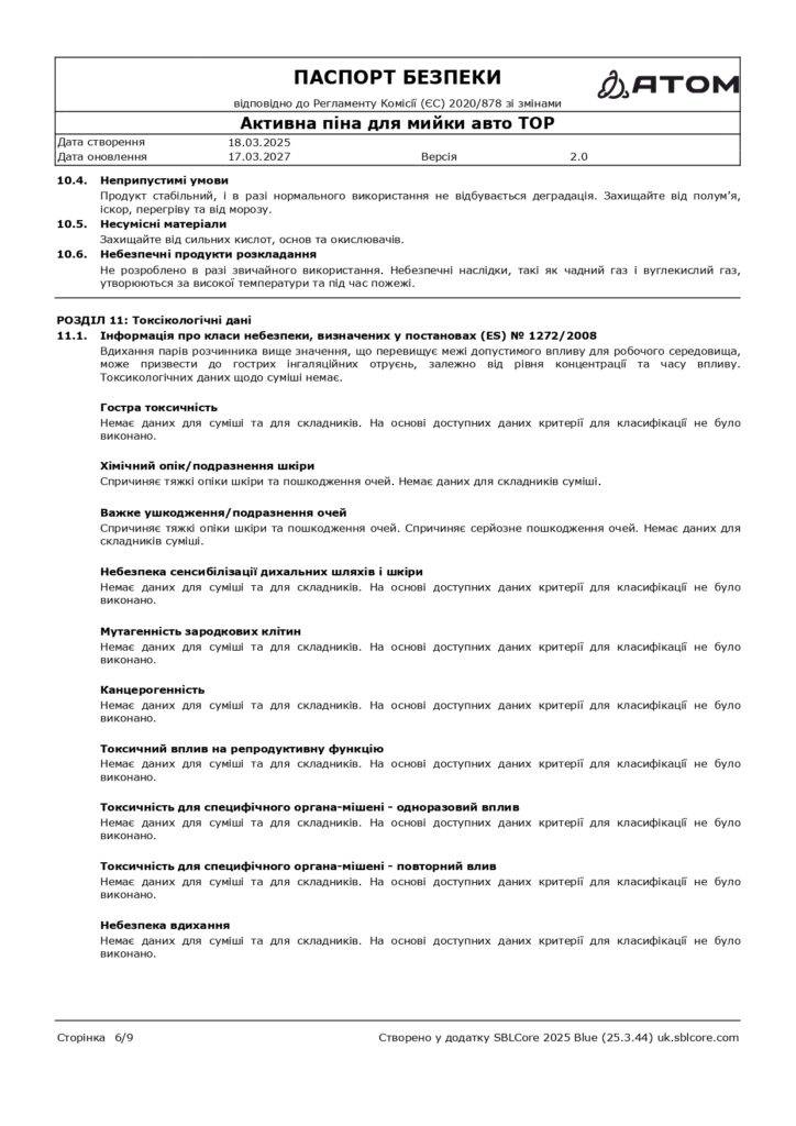 SDS Aktyvna pina dlia myyky avto TOP page 0006 1